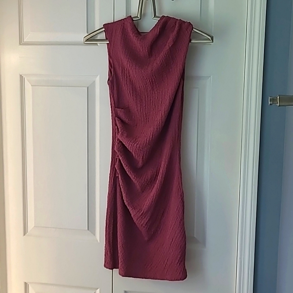 Divided Pink Sleeveless Sheath Mini Dress